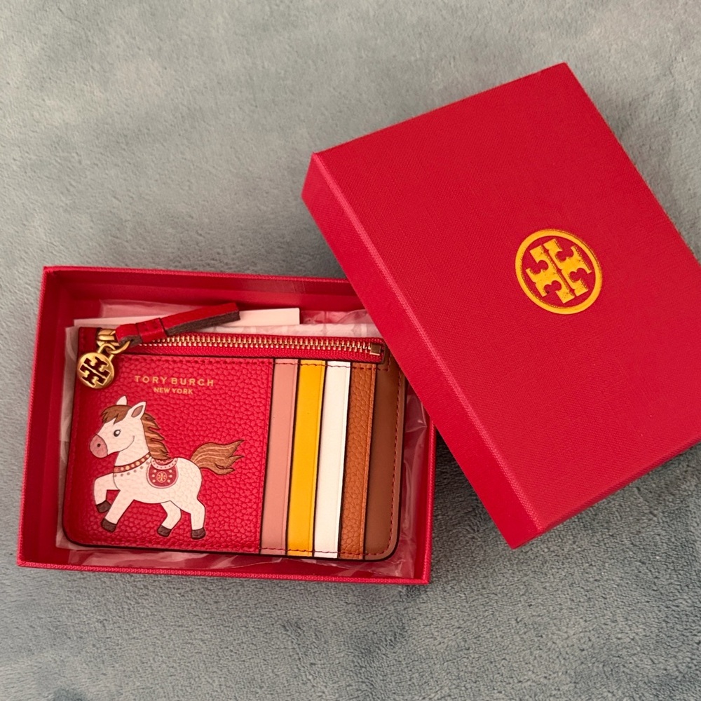 Tory BurchLunar New Year Horse Card Holder & Coin purse
